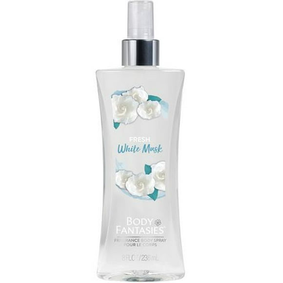 Body Fantasies Signature Fresh White Musk Fragrance Body Spray, 236 mL