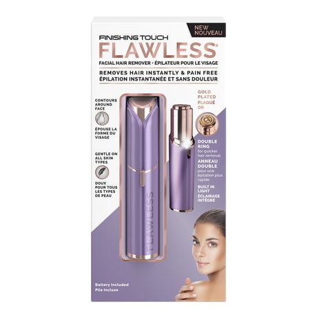 Finishing Touch Flawless Facial Hair Remover, Lavender, 1 Hair Remover Unit