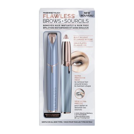 Finishing Touch Flawless Hair Remover for Eyebrows, Parisian Blue
