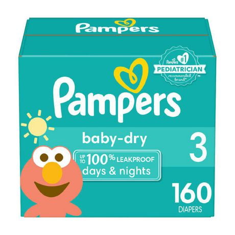 Pampers Baby Dry Diapers, Super Econo Pack, Size 1-7, 84-198CT