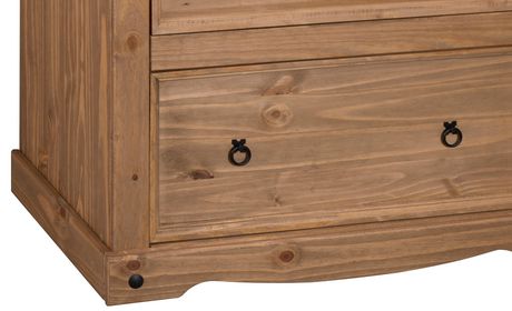 Gateway Creations Solid Pine Wood Dresser 4 Drawers And In A Natural Antique Wax Finish Walmart Canada