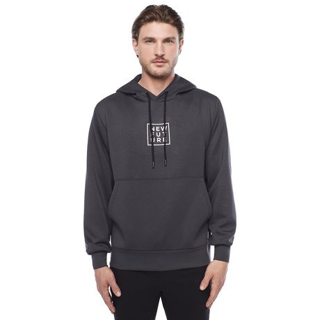 Dark Black Men's Long-Sleeve Hooded Sweatshirt | Walmart Canada