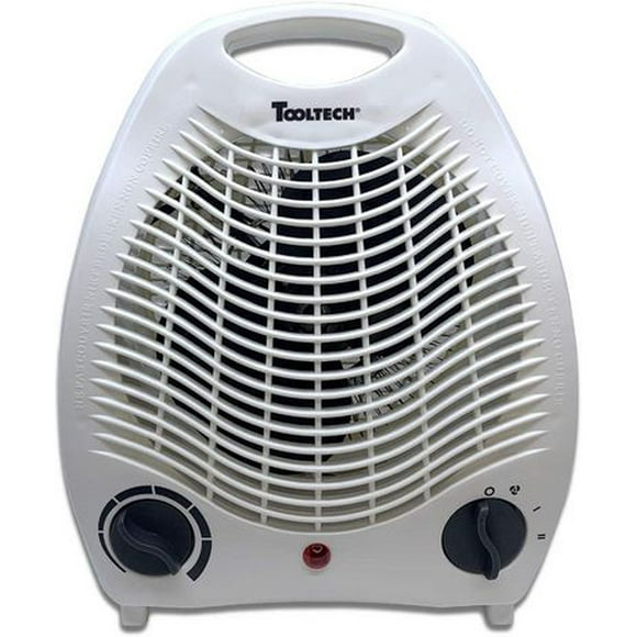 Radiateur soufflant compact Tooltech® 750-1500 watts avec thermostat réglable
