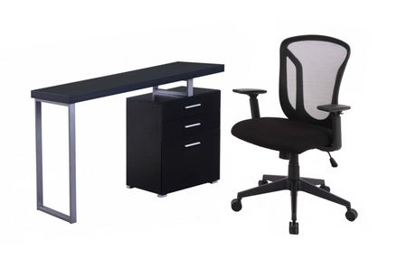 Amira Office Desk And Chair Set Black Walmart Canada   6000206884584 