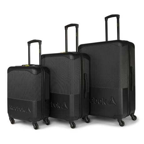 Reebok 3 piece set Hardside Luggage (Carry-on, 24", 28")