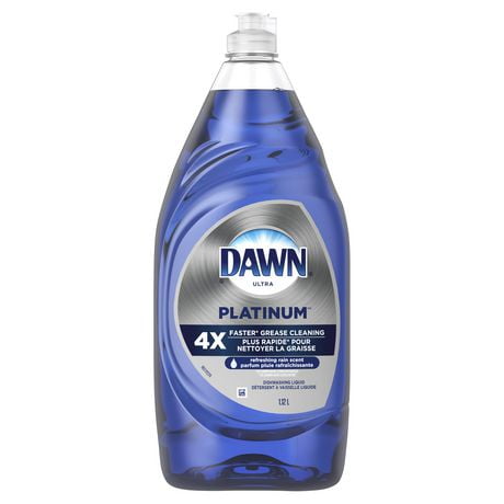 Détergent à vaisselle liquide Dawn Platinum, parfum Pluie rafraîchissante 1,12L