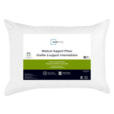 Mainstays Pillow, Mainstays Medium Firm Support Pillow