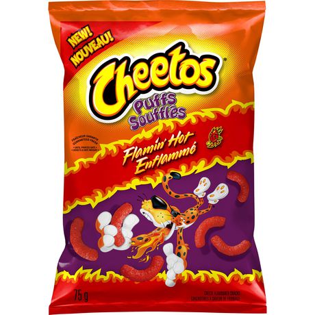 cheetos puffs flamin hot