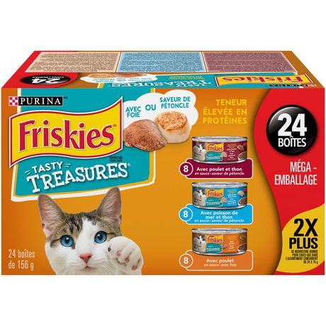 Friskies Tasty Treasures With Liver Or Scallop Flavor Wet Cat Food Variety Pack Walmart Canada