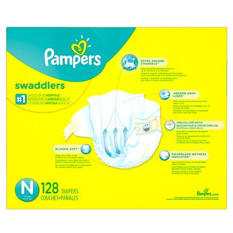 pampers newborn swaddlers diapers walmart zoom