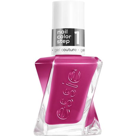 essie gel couture, 2-step longwear nail polish, wilder than I seam, purple, 13.5ml, pink longwear gel polish