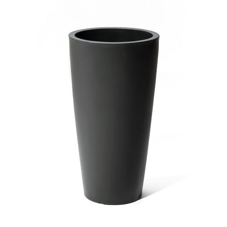 Step2 Tremont Round Tapered Planter Tall (Onyx Black)