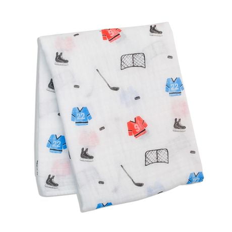 Lulujo - Couverture d'emmaillotage de coton de mousseline de bébé, couverture d'allaitement / poussette