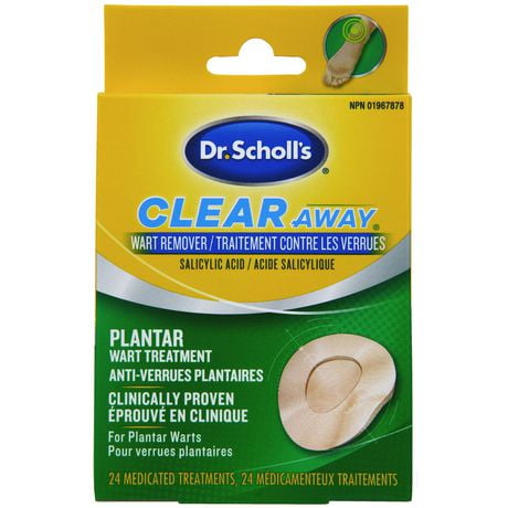 Dr. Scholl’s® Clear Away® Plantar Wart Remover, 24 count
