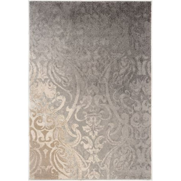 Rug Branch New Zealand Plush Collection High-Density Modern Damask Soft Durable Area Rug