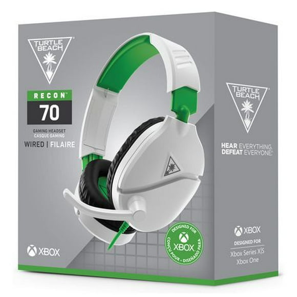 Turtle Beach® Recon 70 Gaming Headset for Xbox One and Xbox Series X|S – White, Xbox One