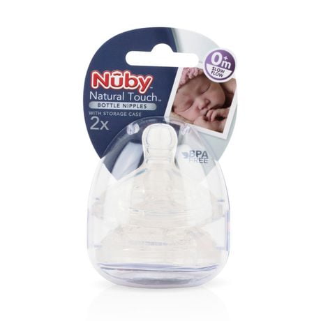 Nuby Natural Touch SoftFlex Teats Fast Flow Pack of 2
