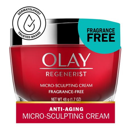 Olay Regenerist Micro-Sculpting Cream Face Moisturizer, Fragrance-Free, 50 mL