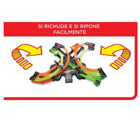 hot wheels colossal crash speedway track set