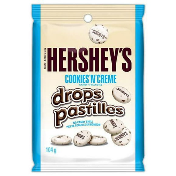 HERSHEY'S COOKIES 'N' CREME DROPS Candy, 104g