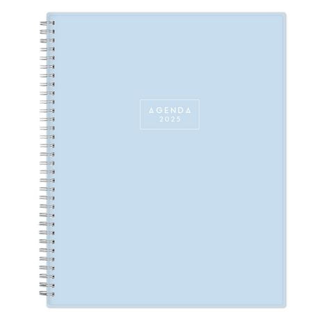 2025 Weekly Monthly Planner, 8.5 x 11, Blue Sky, Solid Morning Blue, 8.5x11 Weekly/Monthly Planner