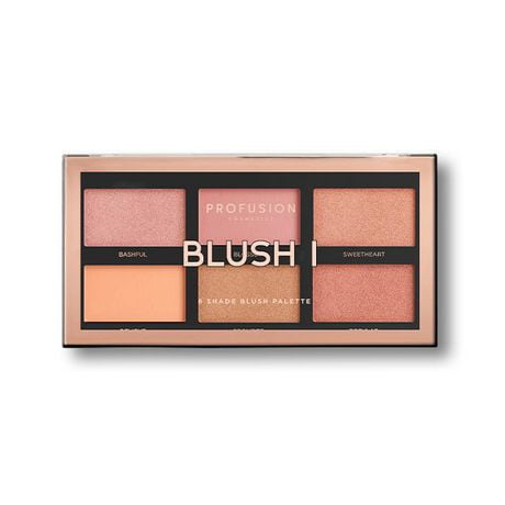 PROFUSION COSMETICS | 6 Shade Blush Palette, Blush I