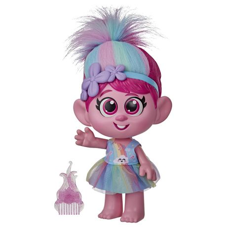 Hasbro Discontinues Trolls World Tour Poppy Doll Over Button ...