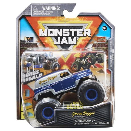 Monster Jam, Official Grave Digger Monster Truck, Die-Cast Vehicle ...