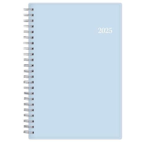 2025 Weekly Monthly Planner, 5 x 8, Blue Sky, Solid Morning Blue, 5x8 Weekly/Monthly Planner