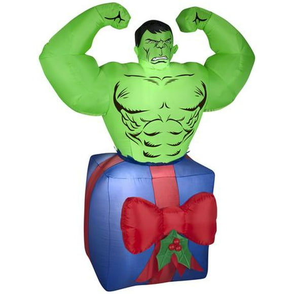 Hulk dans un cadeau gonflable à l'air 4.5pi.