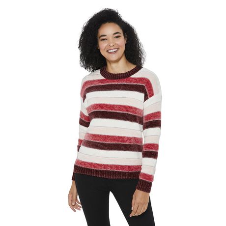George Women's Stripe Chenille Sweater | Walmart Canada
