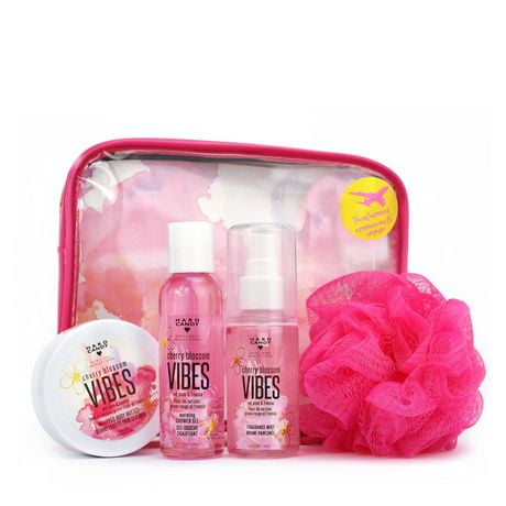 Hard Candy Bathing Beauty Bath and Shower Giftset - Vibes, Cherry Blossom, 60 ml, 40 g, 60 ml