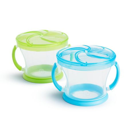Munchkin Snack Catcher Snack Cup, Colors May Vary, 2 Pack, Snack Catcher