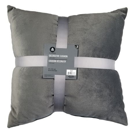 hometrends Cotton Velvet 2-Pack Decorative Cushion