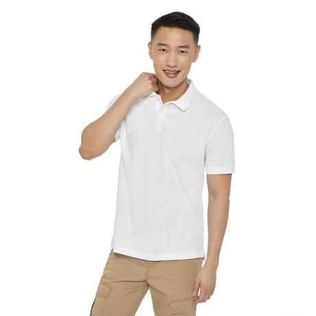 George Men's Short Sleeve Solid Pique Polo | Walmart Canada