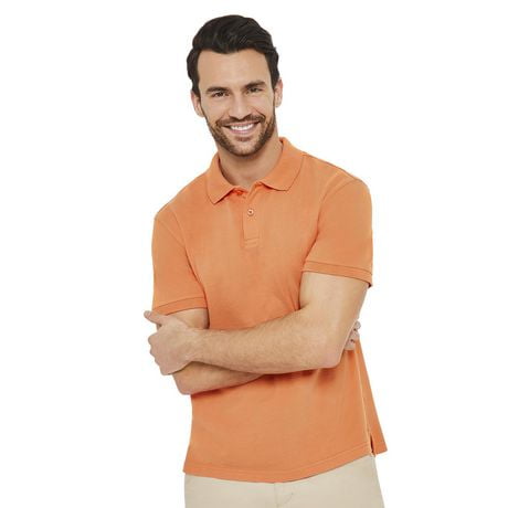 George Men's Short Sleeve Solid Pique Polo | Walmart Canada