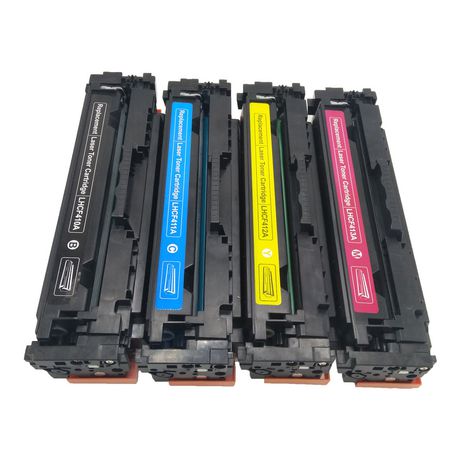 L Ink Compatible Hp 410a Cf410a Cf411a Cf412a Cf413a Toner Cartridge Set Bk C M Y Walmart Canada