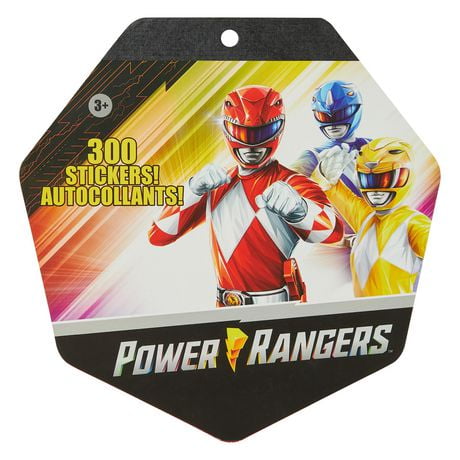 Stickerbook Jumbo Power Rangers, 300 pièces Autocollants Jumbo
