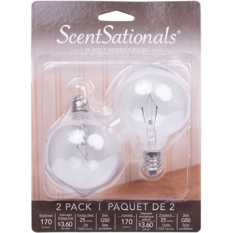 ScentSationals - 25 Watt Full Size Warmer Bulb, 25W Bulbs