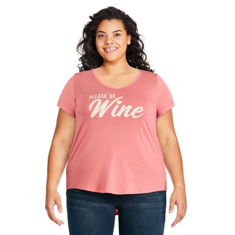 George Plus Women's Cotton Modal V-neckline Tee 