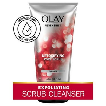 Olay Regenerist Detoxifying Pore Scrub Facial Cleanser, 150 mL