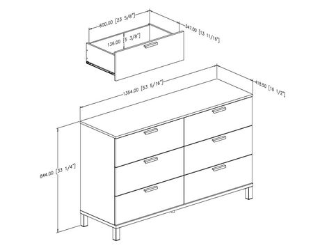South Shore 6 Drawer Dresser Assembly Instructions
