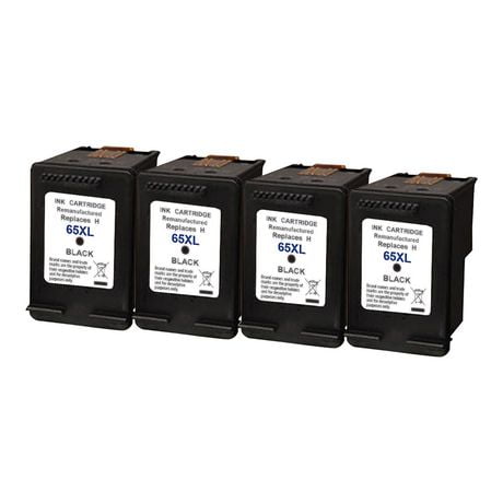 L Ink 4 Pack Compatible HP 65XL High Yield Black Ink Cartridge N9K04AN   6000197896090 