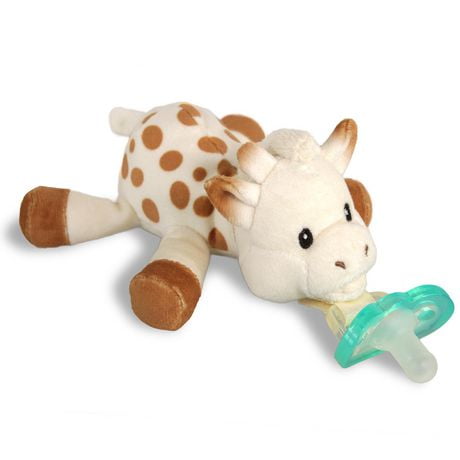 RaZbaby - RaZbuddy Porte-Paci Sophie La Girafe - Sucette pour bébé avec peluche détachable - Lavable en machine