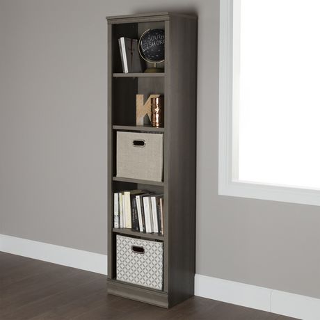 South Shore Morgan 5 Shelf Narrow Bookcase Walmart Canada