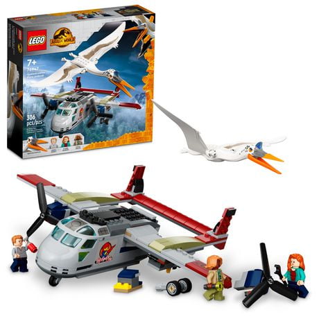 LEGO Jurassic World Quetzalcoatlus Plane Ambush 76947 Toy Building Kit (306 Pieces)