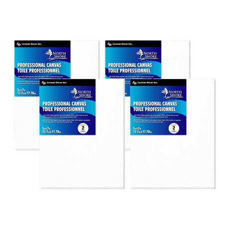 North Shore Professional Canvas 5" x 7" 4 pack