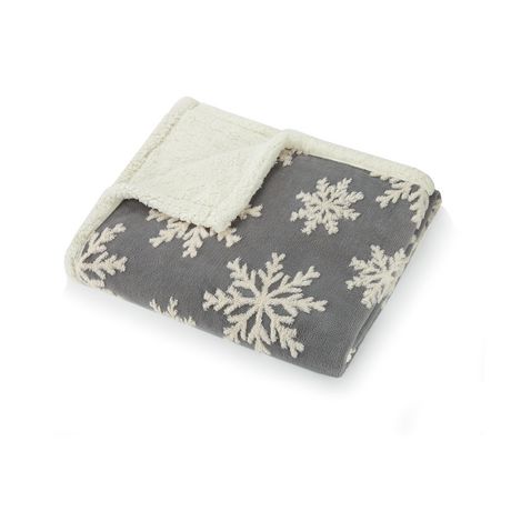 Holiday Time Jacquard Plush Throw | Walmart Canada