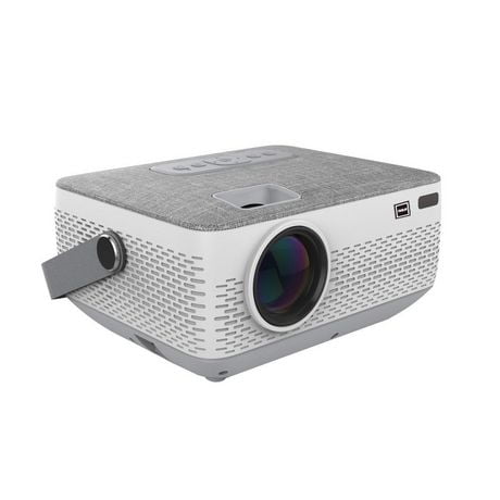 RCA Bluetooth Home Theater Projector 720P with Carrying Handle and Built-In Rechargeable Battery, RCA HOME PROJECTOR BT 720p