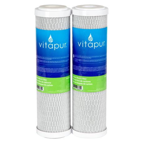 Vitapur® Filter Replacement Kit for Under-Sink Water Filtration Systems PUN1FS and PUN3RO, Universal Filter Style